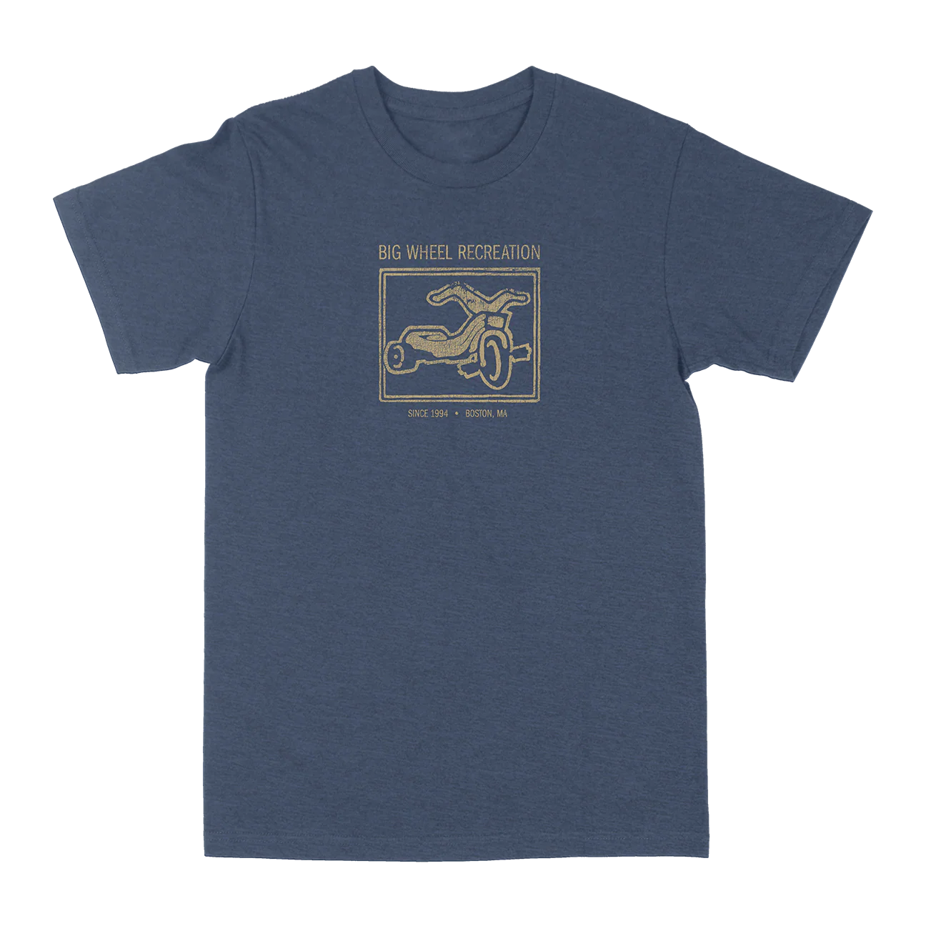 Big Wheel Recreation "BWR Tricycle" Heather Denim T-Shirt - Image 2