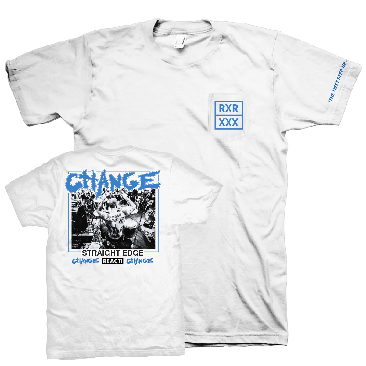 Change "Straight Edge" White T-Shirt