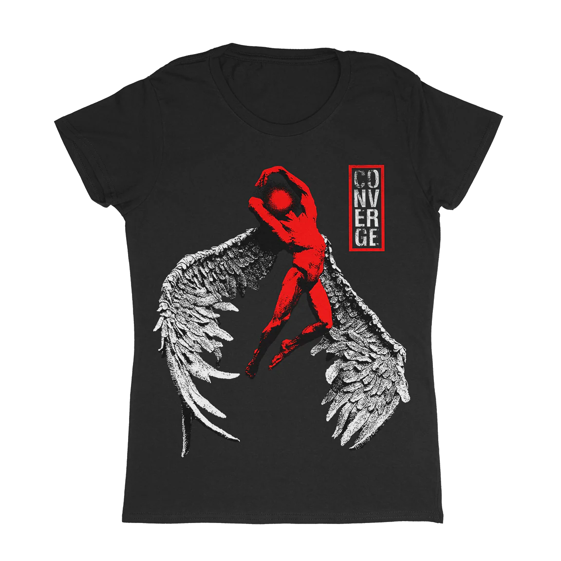 Converge "Fallen Angel" Women's Dark Grey T-Shirt