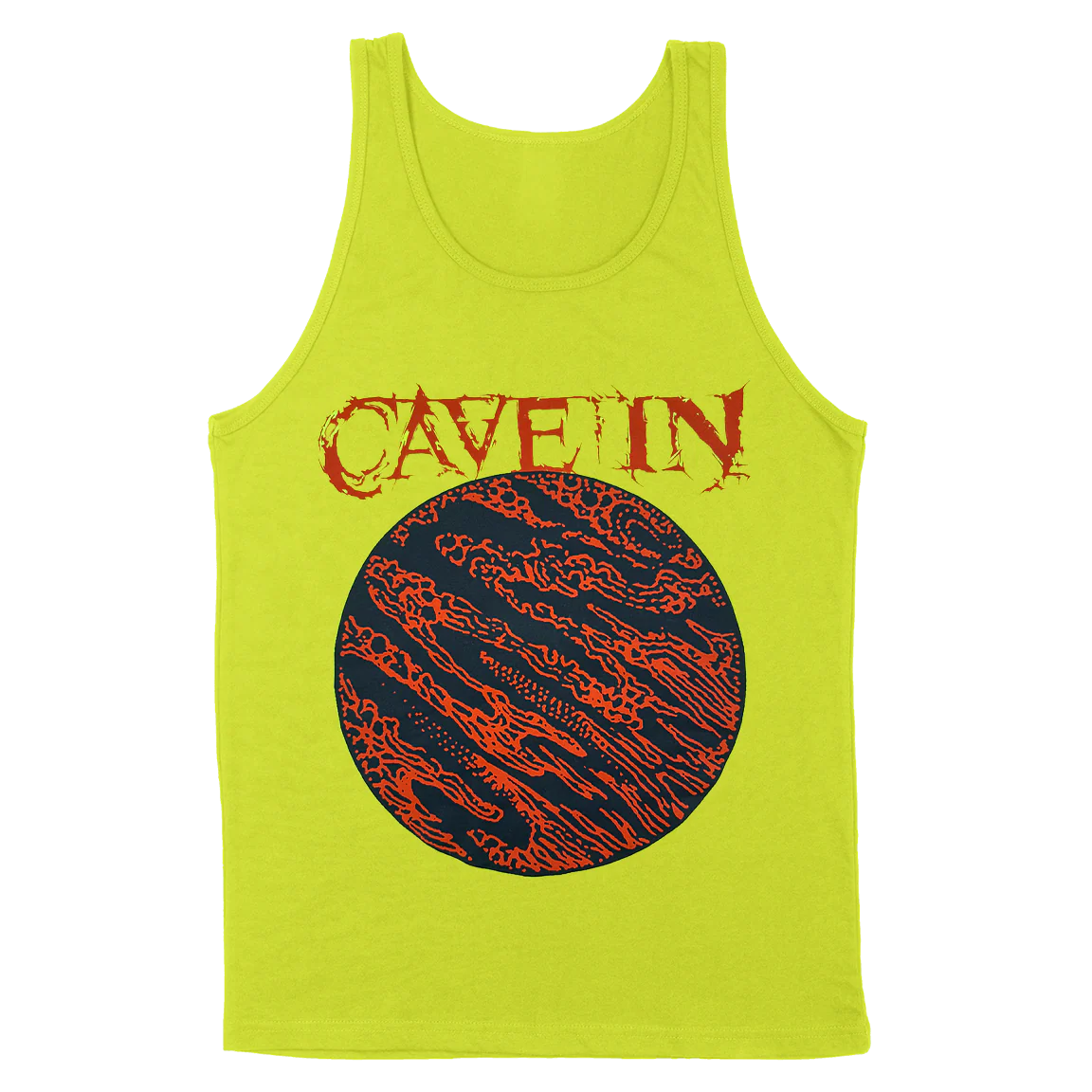 Cave In "Heavy Pendulum" Neon Yellow Tank Top - Image 2