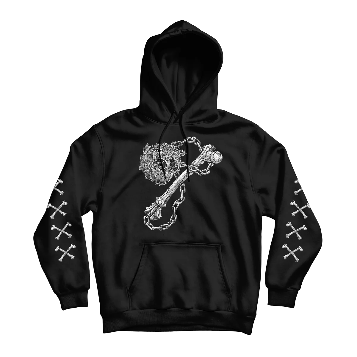 Dylan Garrett Smith "Flail" Black Hooded Sweatshirt