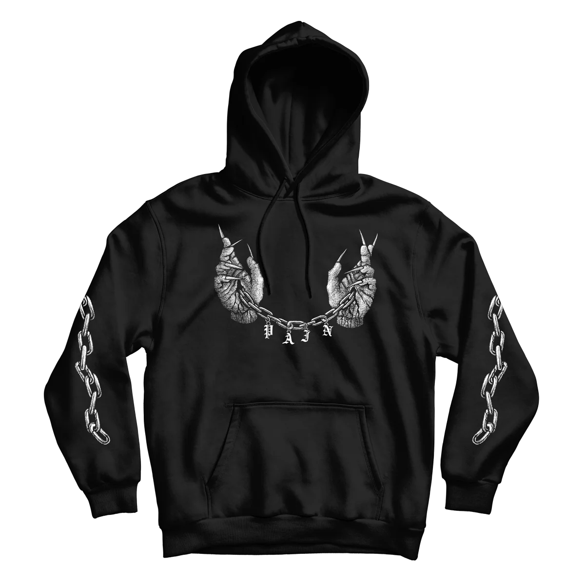 Dylan Garrett Smith "Pain" Black Hooded Sweatshirt
