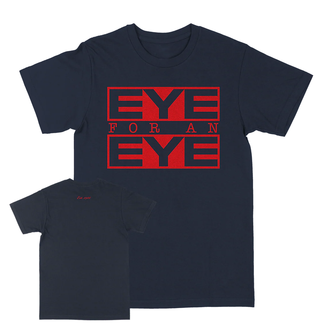 Eye For An Eye "Classic: Red" Navy T-Shirt