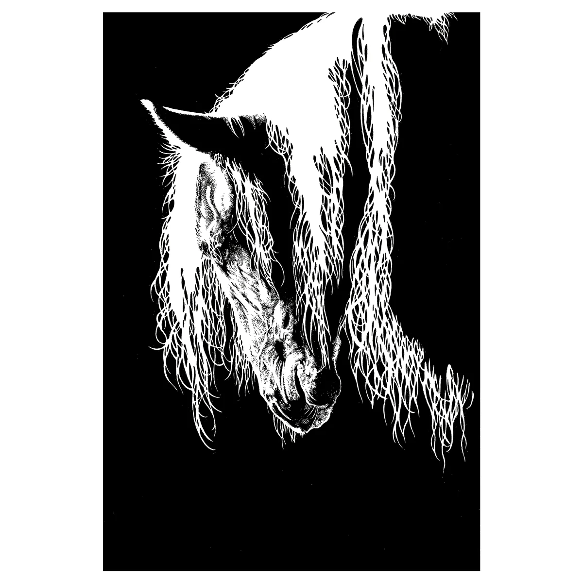 Fajar Allanda "Dark Horse" Giclee Print - Image 2