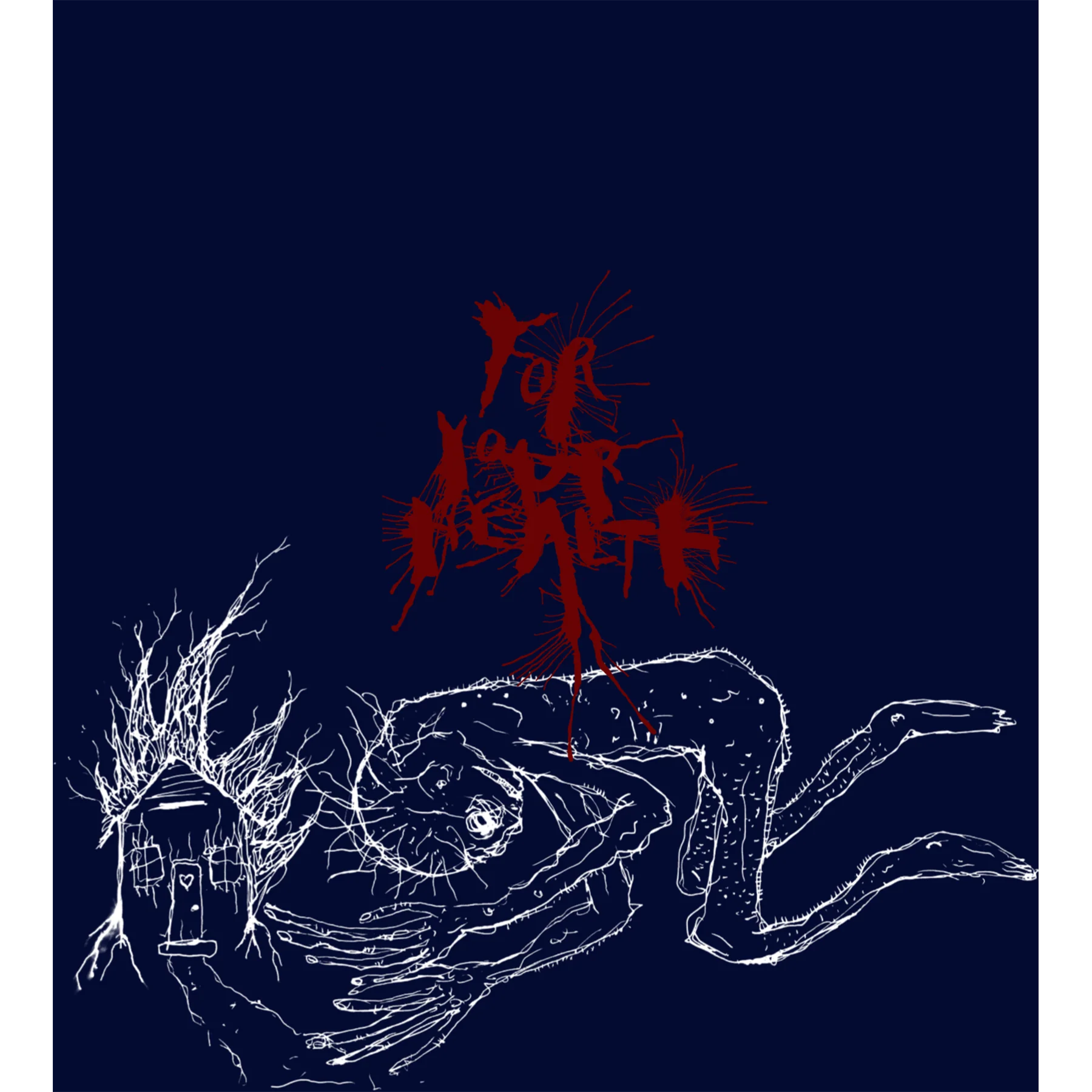 For Your Health "Prayer" Blue T-Shirt - Image 2