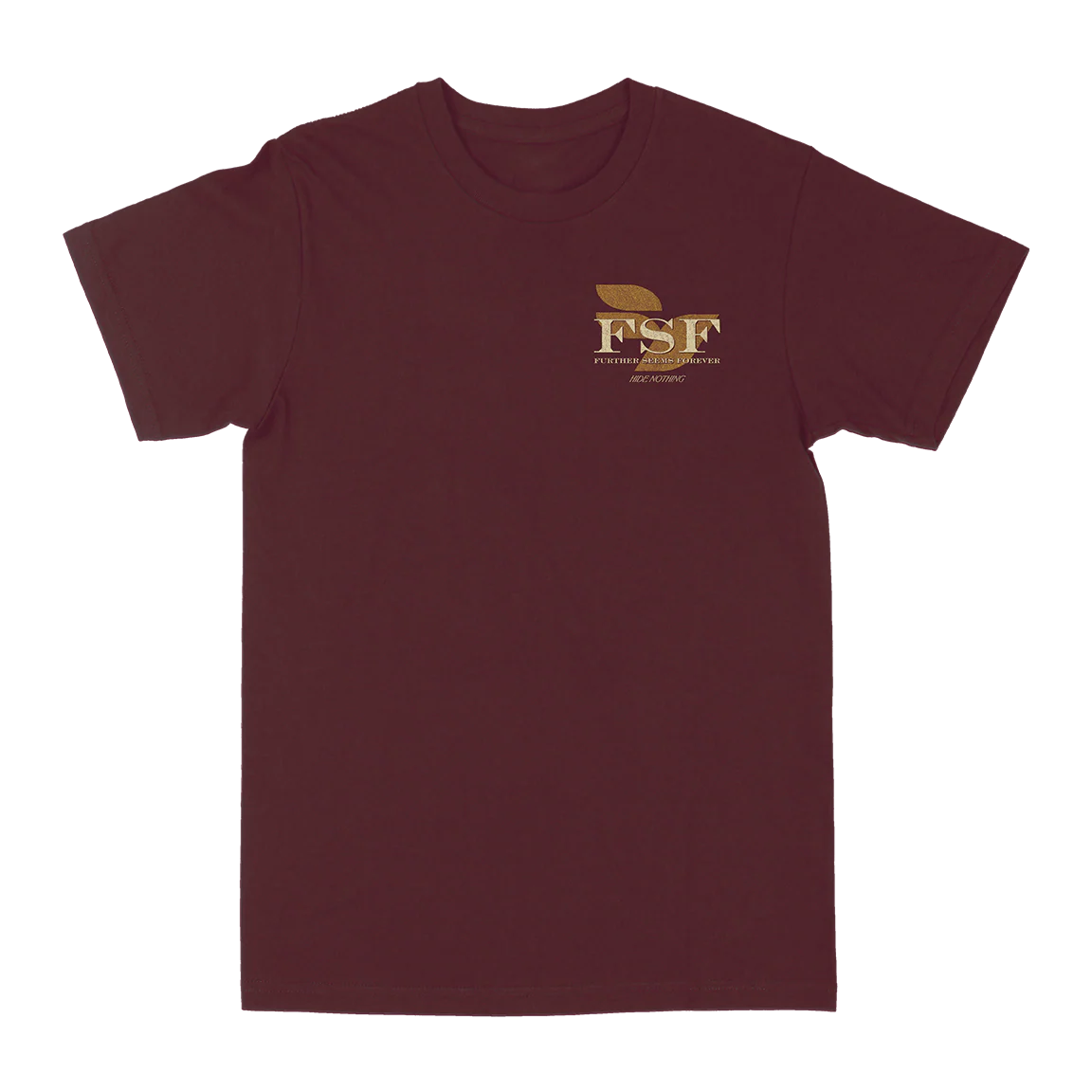 Further Seems Forever "Hide Nothing" Burgundy T-Shirt - Image 2