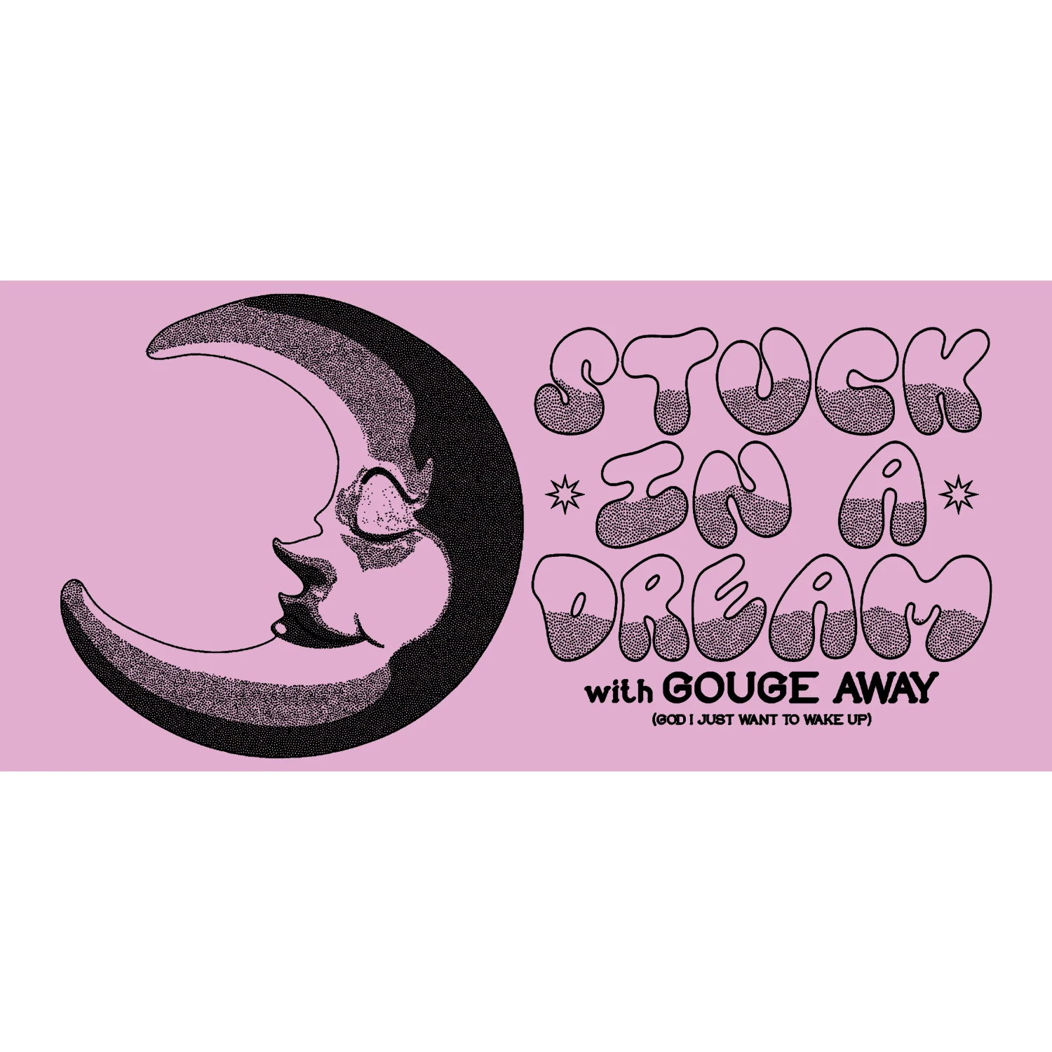 Gouge Away "Moon" Bumper Sticker