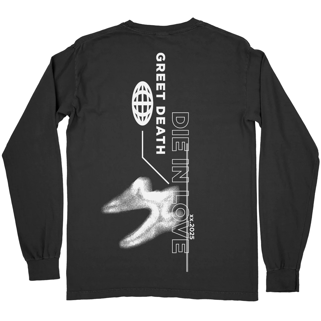 Greet Death "Dog" Premium Black Longsleeve - Image 3