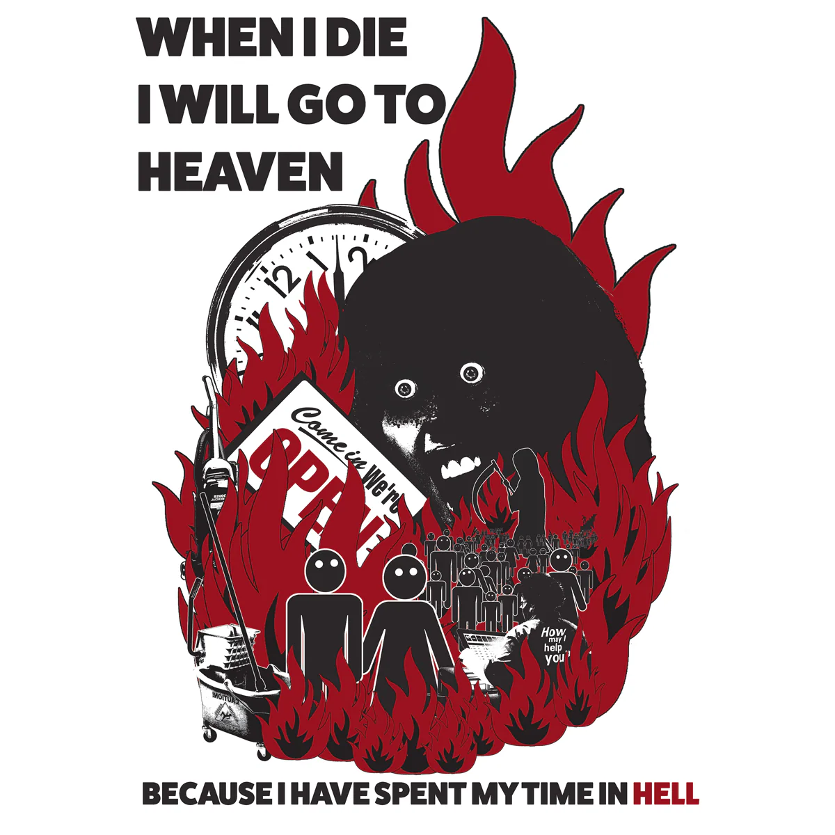 Hell Simulation "When I Die" Giclee Print - Image 2