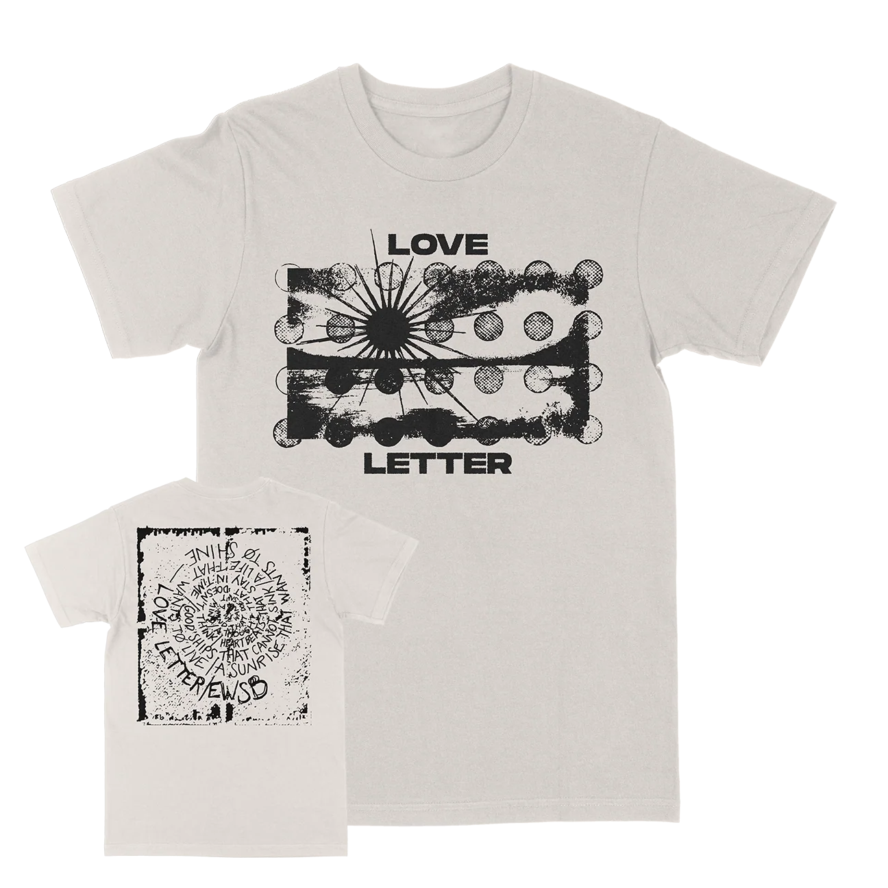 Love Letter "Spiraling" Vintage White T-Shirt