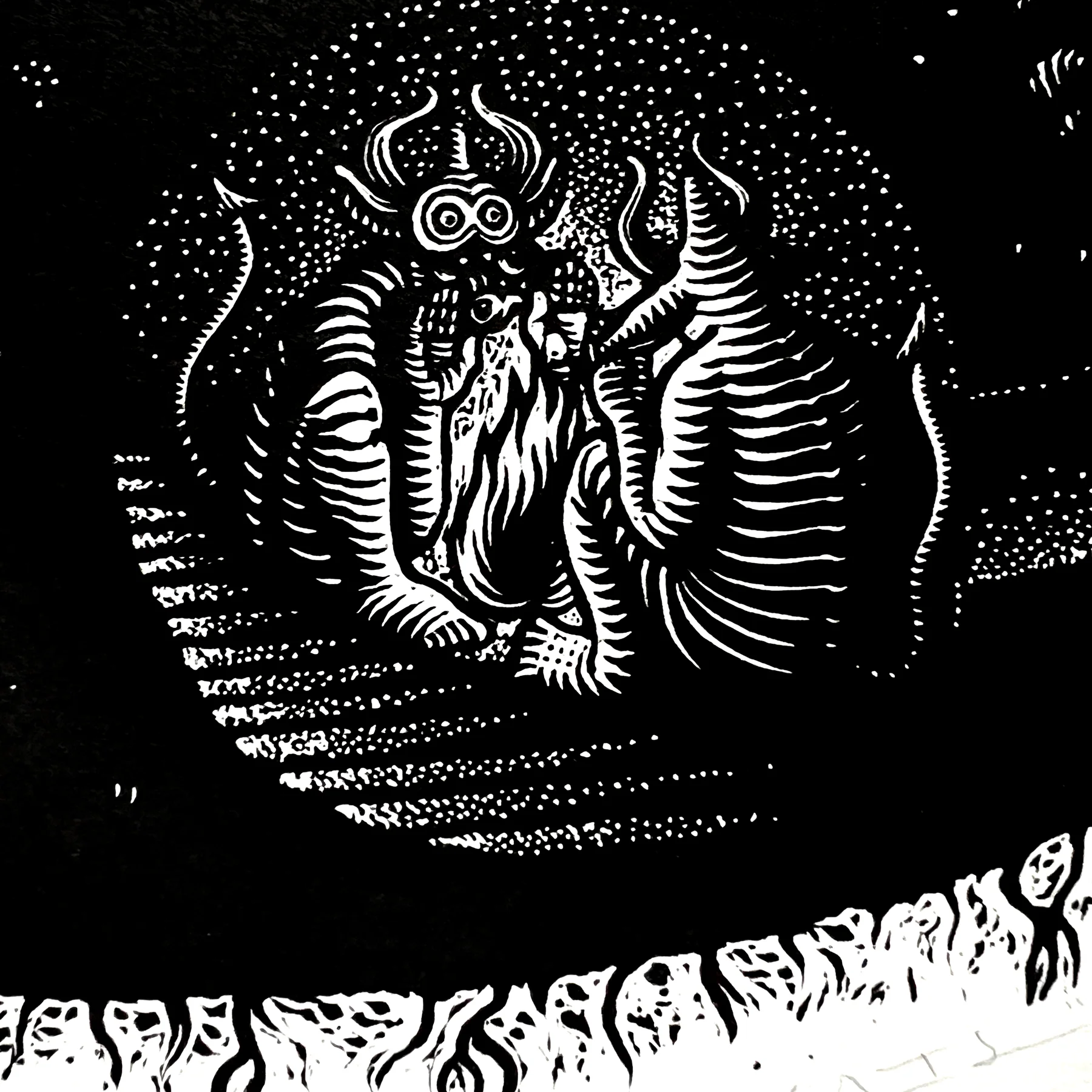 Mazatl & Kathleen Neeley "Luz & Sombra" Linocut Print - Image 9