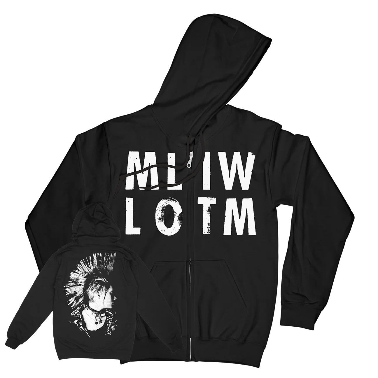 Modern Life Is War "Emily" Premium Black Zip-Up Sweatshirt