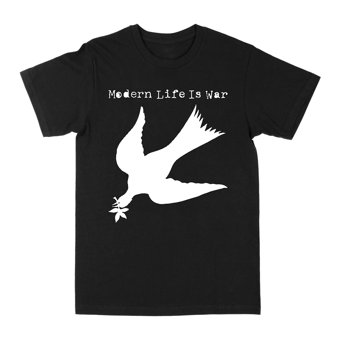 Modern Life Is War "Fallen Dove: White" Black T-Shirt