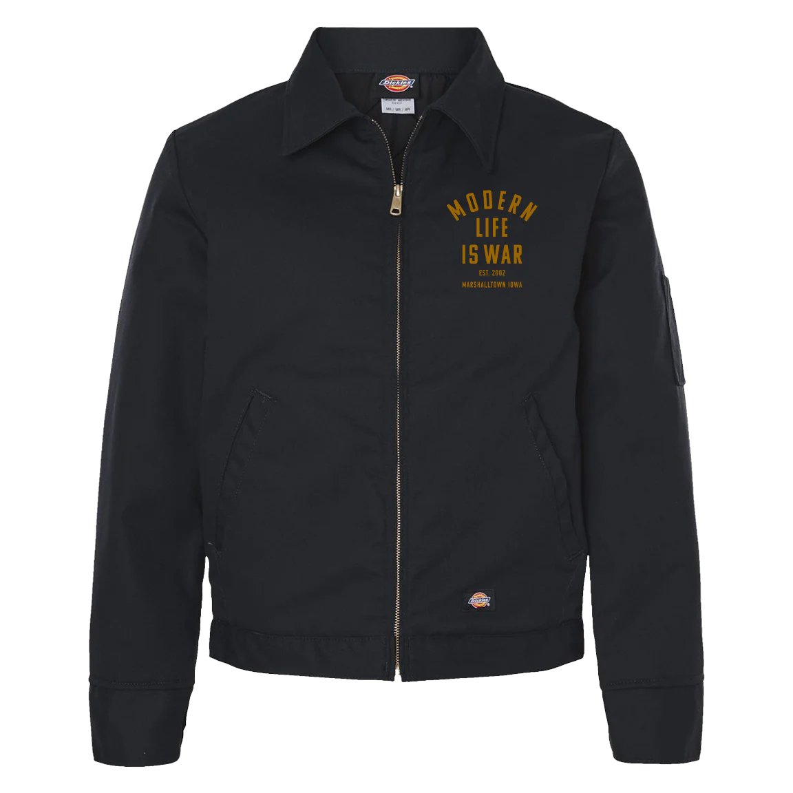 Modern Life Is War "Marshalltown Iowa" Insulated Black Work Jacket - Image 2