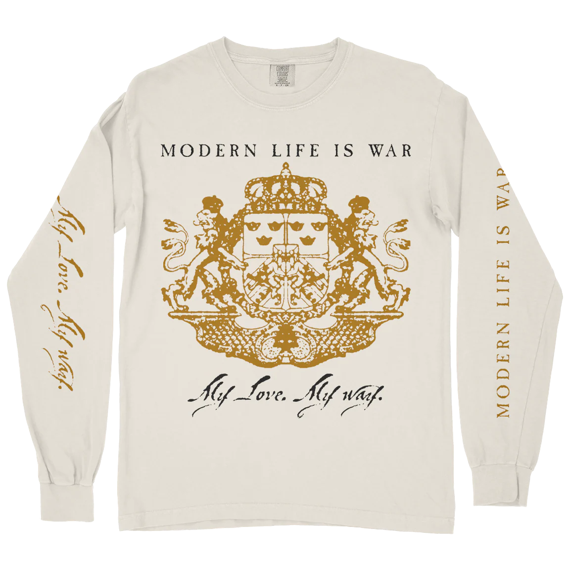 Modern Life Is War "My Love. My Way." Ivory Premium Longsleeve - Image 2