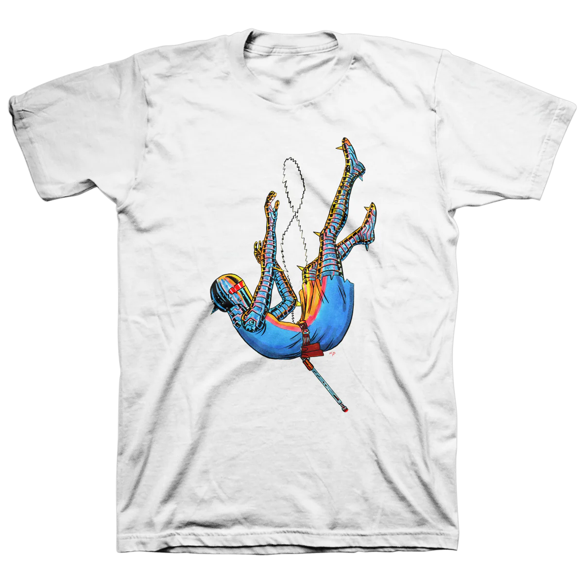 Nick Pyle "Falling Sigrid" White T-Shirt