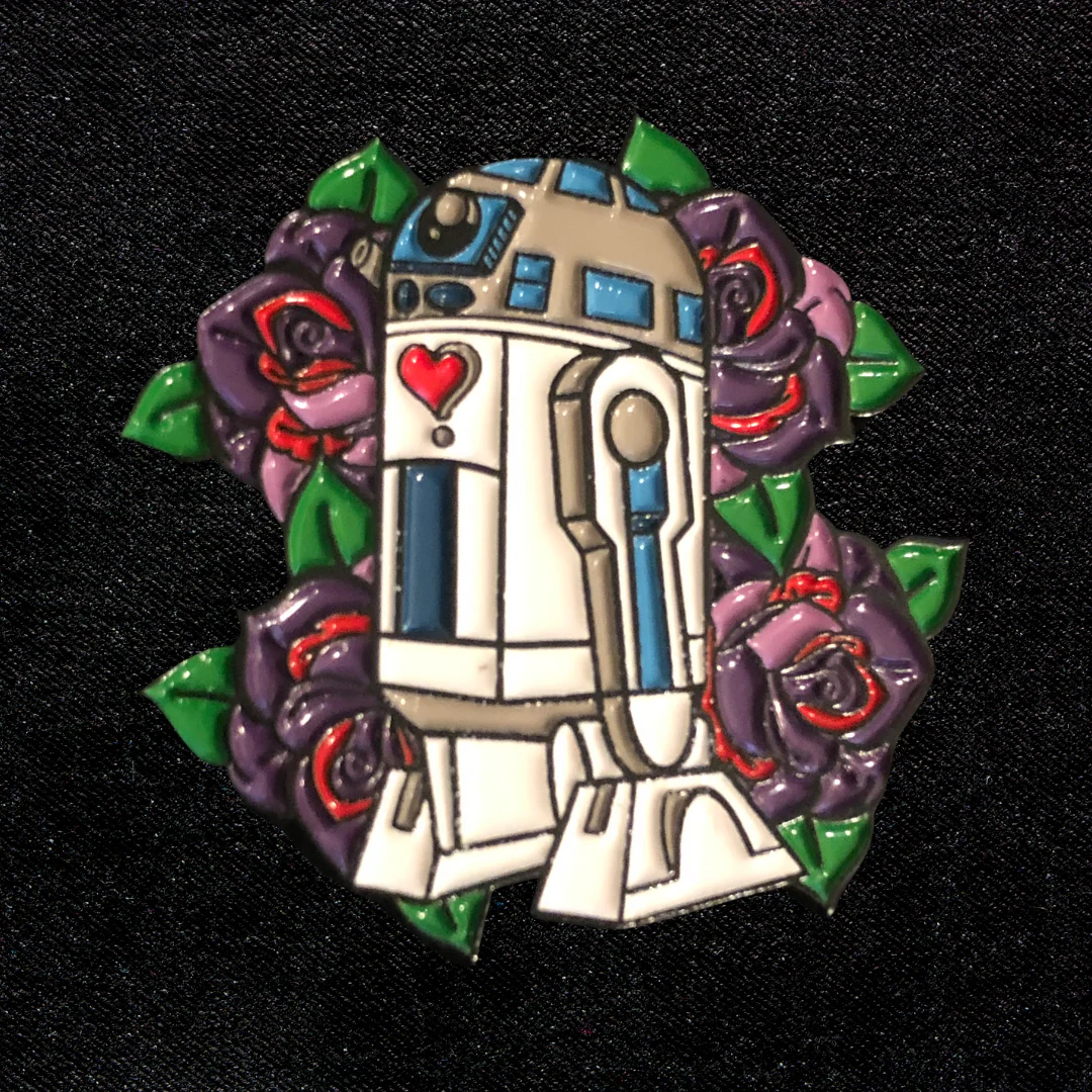 onelinedrawing "Visitor" Enamel Pin