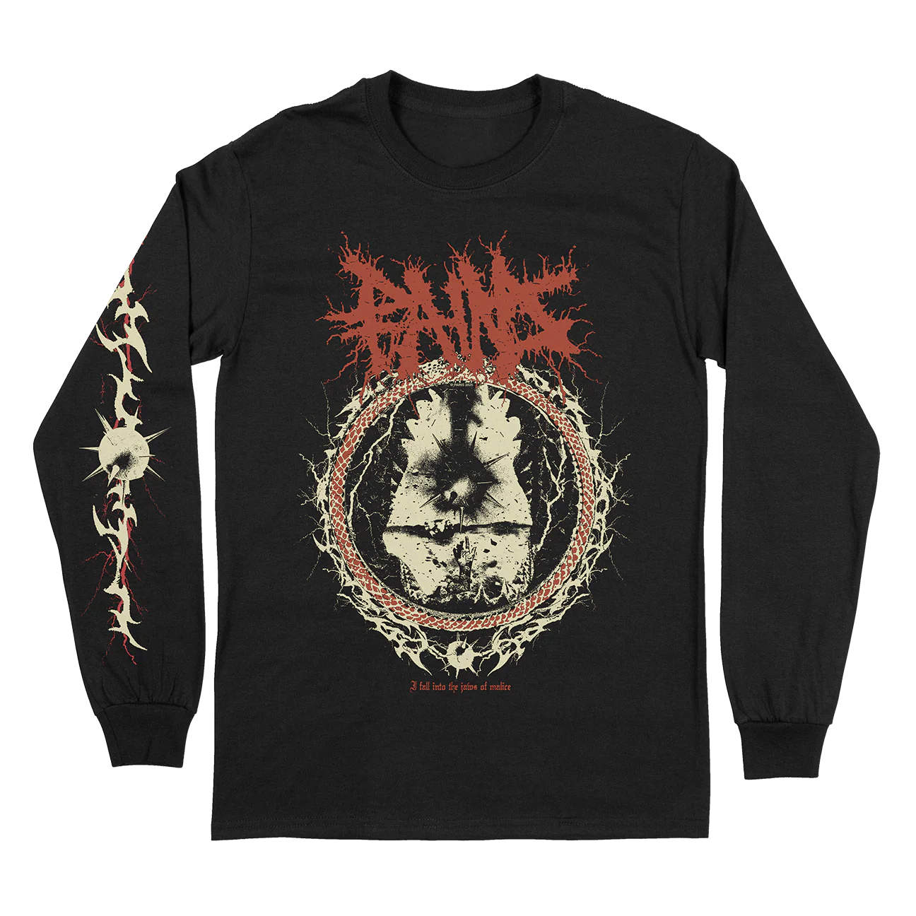 Pains "Jaws of Malice" Black Longsleeve Shirt - Image 2