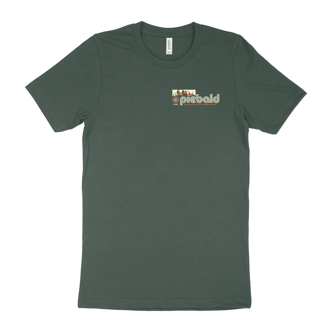 Piebald "American Hearts" Premium Forest T-Shirt - Image 2
