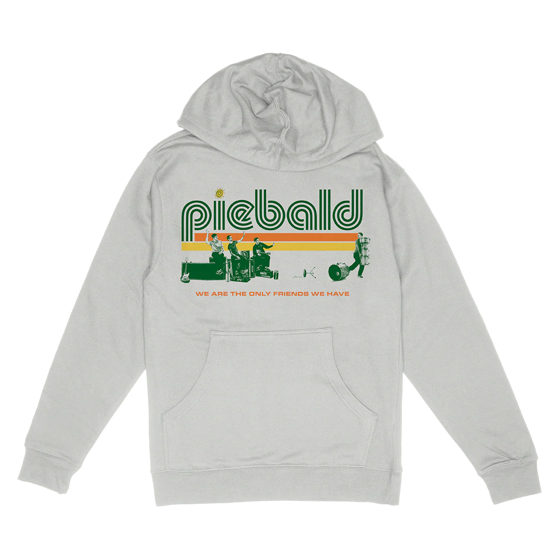 Piebald "King of the Road" Smoke Hooded Sweatshirt