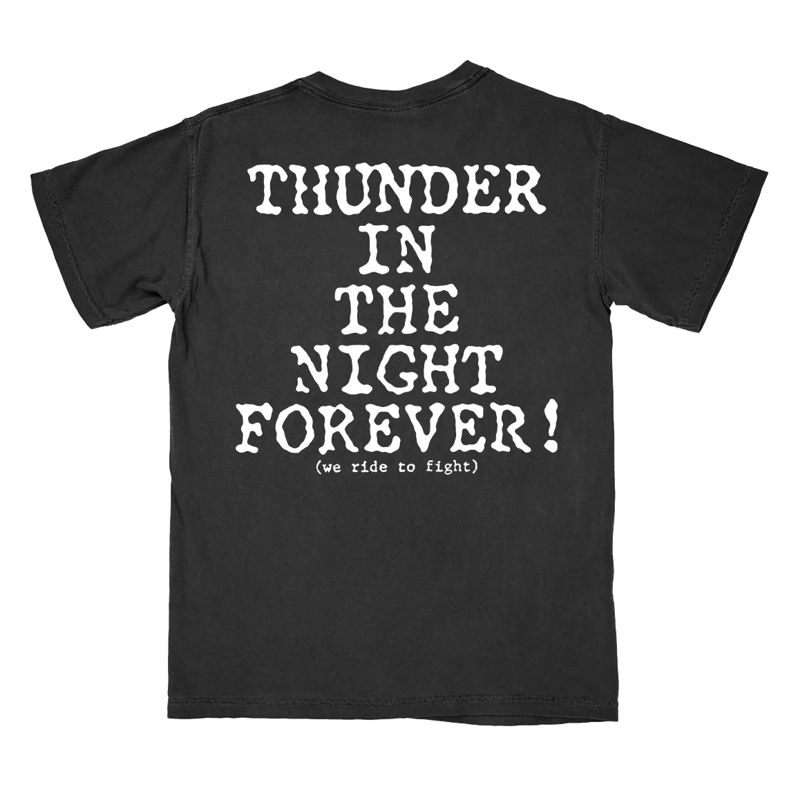 Planes Mistaken For Stars "Thunder In The Night Forever!" Black Premium Pocket T-Shirt - Image 3