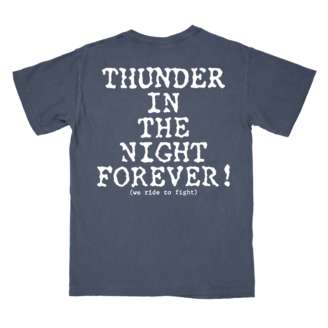 Planes Mistaken For Stars "Thunder In The Night Forever!" Denim Premium Pocket T-Shirt - Image 3