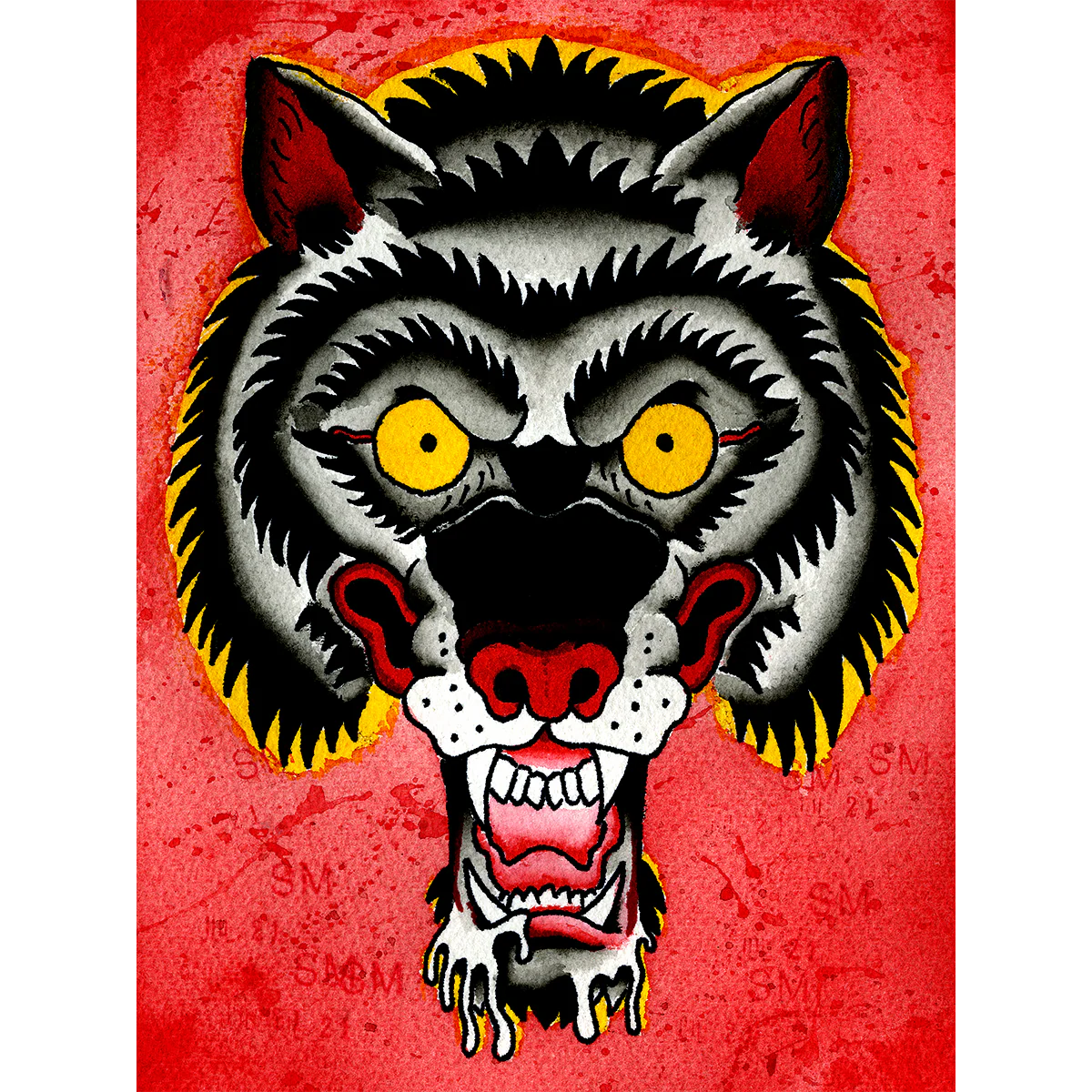 Sean Martin "Hungry Wolf" Giclee Print - Image 2