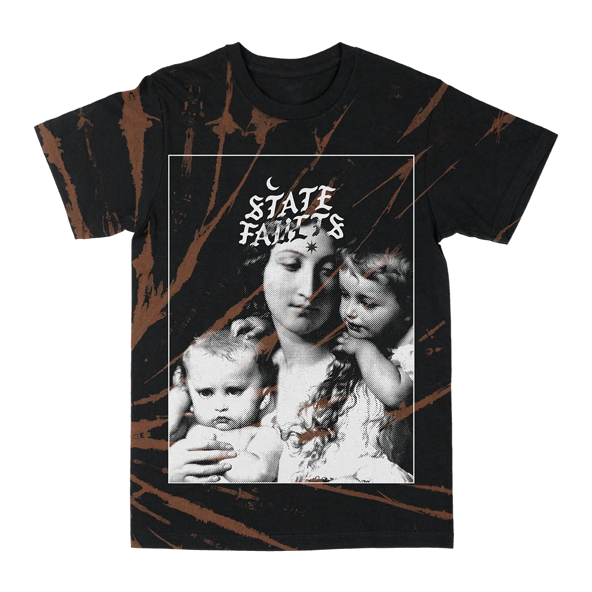 State Faults “Moon Children” Bleach Wash Luxor T-Shirt - Image 2