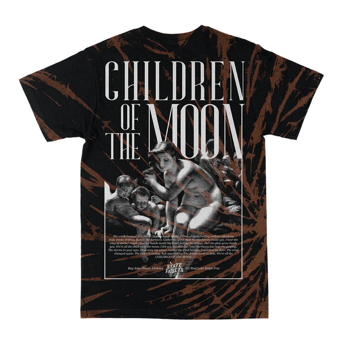 State Faults “Moon Children” Bleach Wash Luxor T-Shirt - Image 3