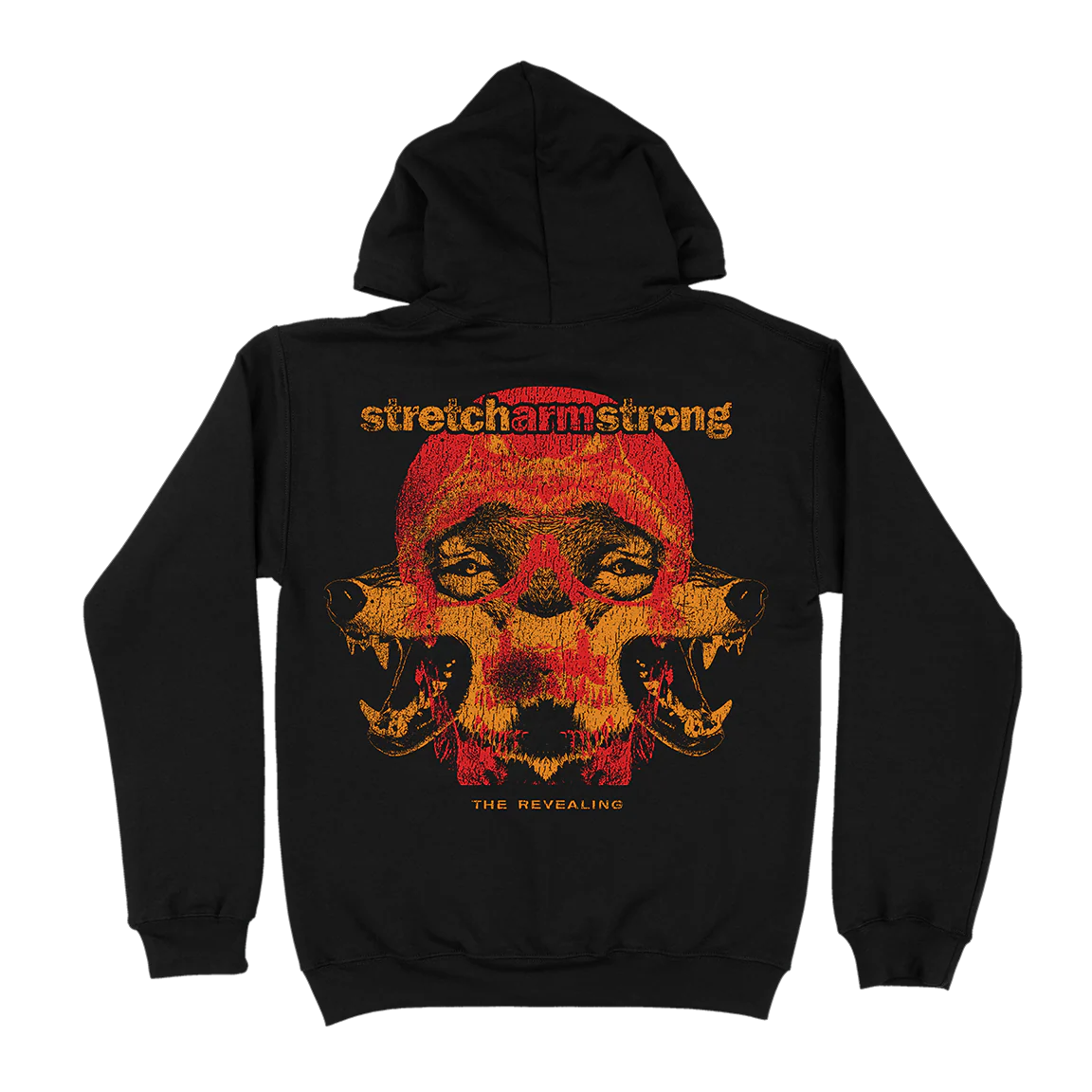 Stretch Arm Strong  "Den of Wolves" Black  Hooded Sweatshirt - Image 3