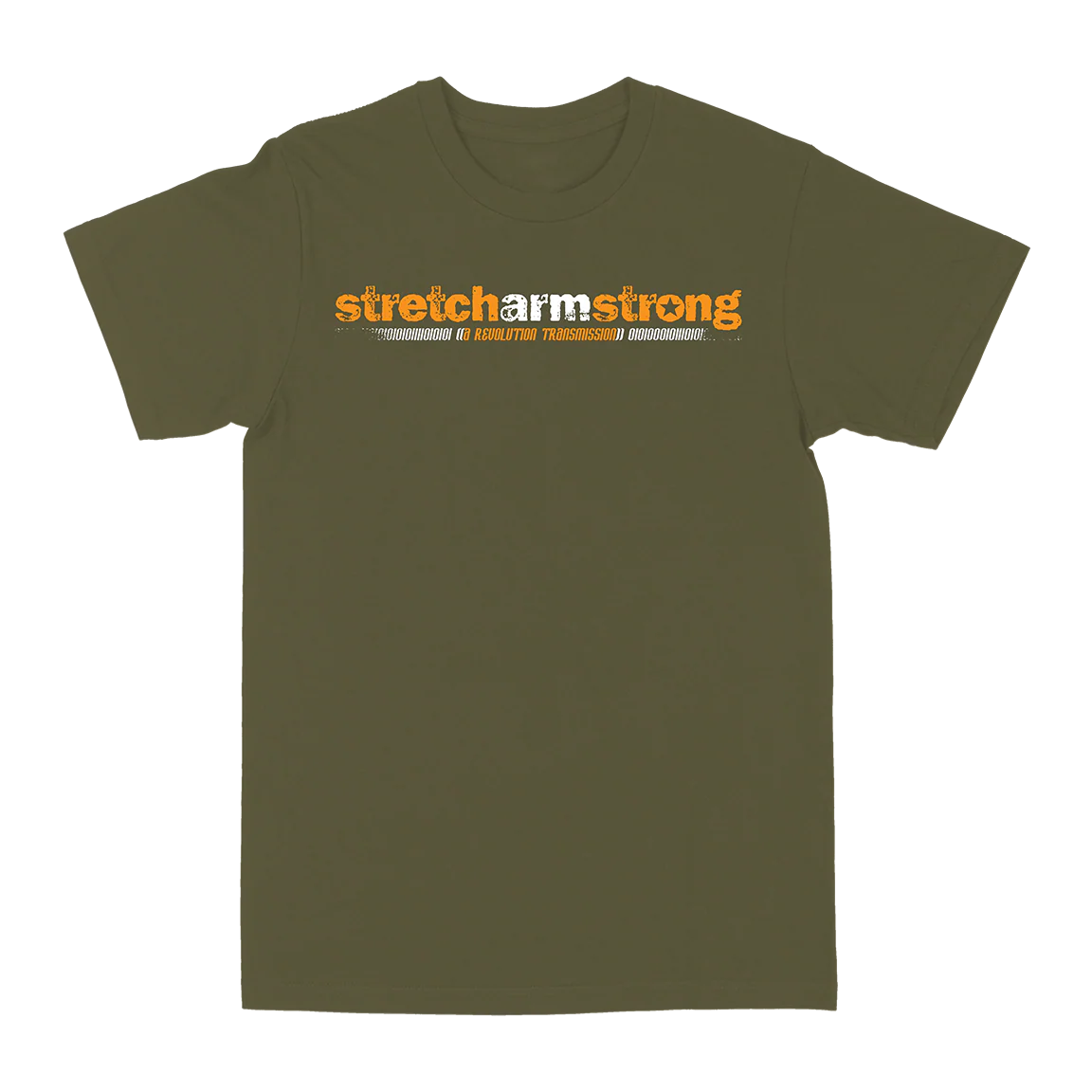Stretch Arm Strong "Transmission Demolition" Military Green T-Shirt - Image 2