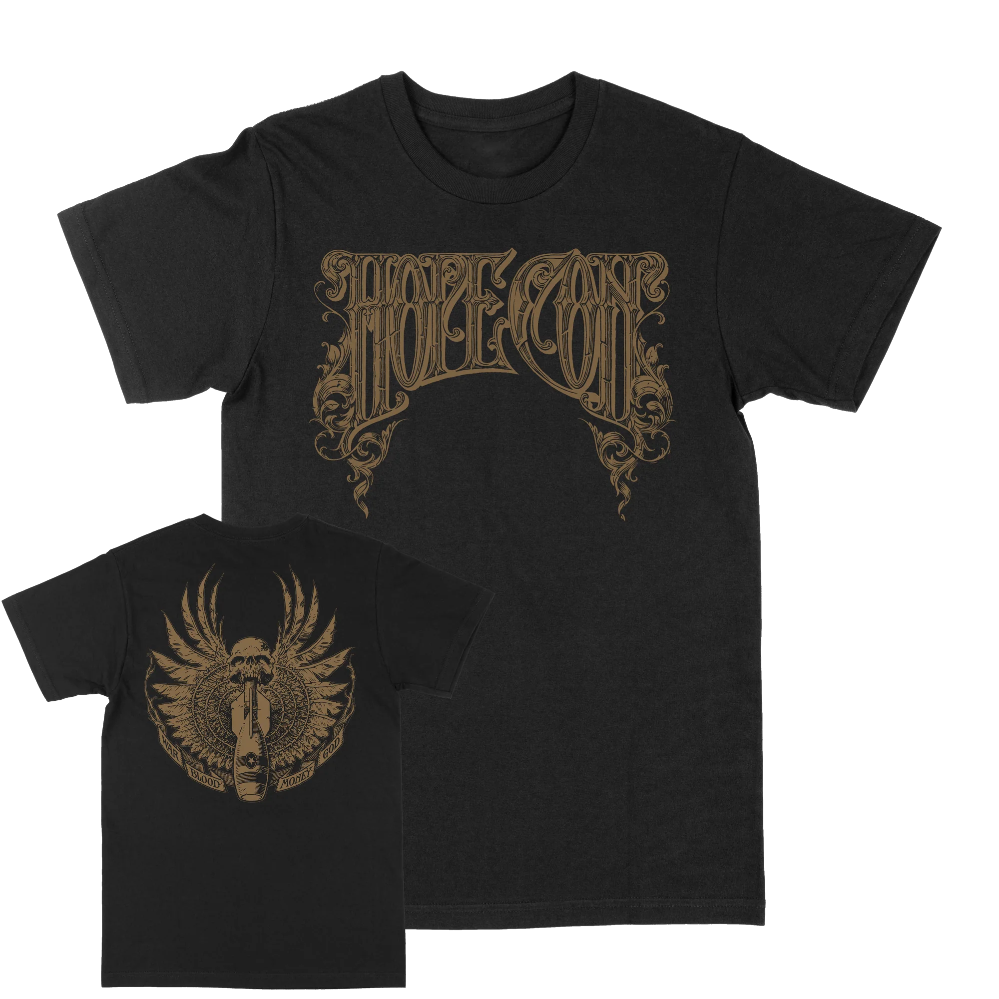 The Hope Conspiracy "Crest: Gold" Black T-Shirt