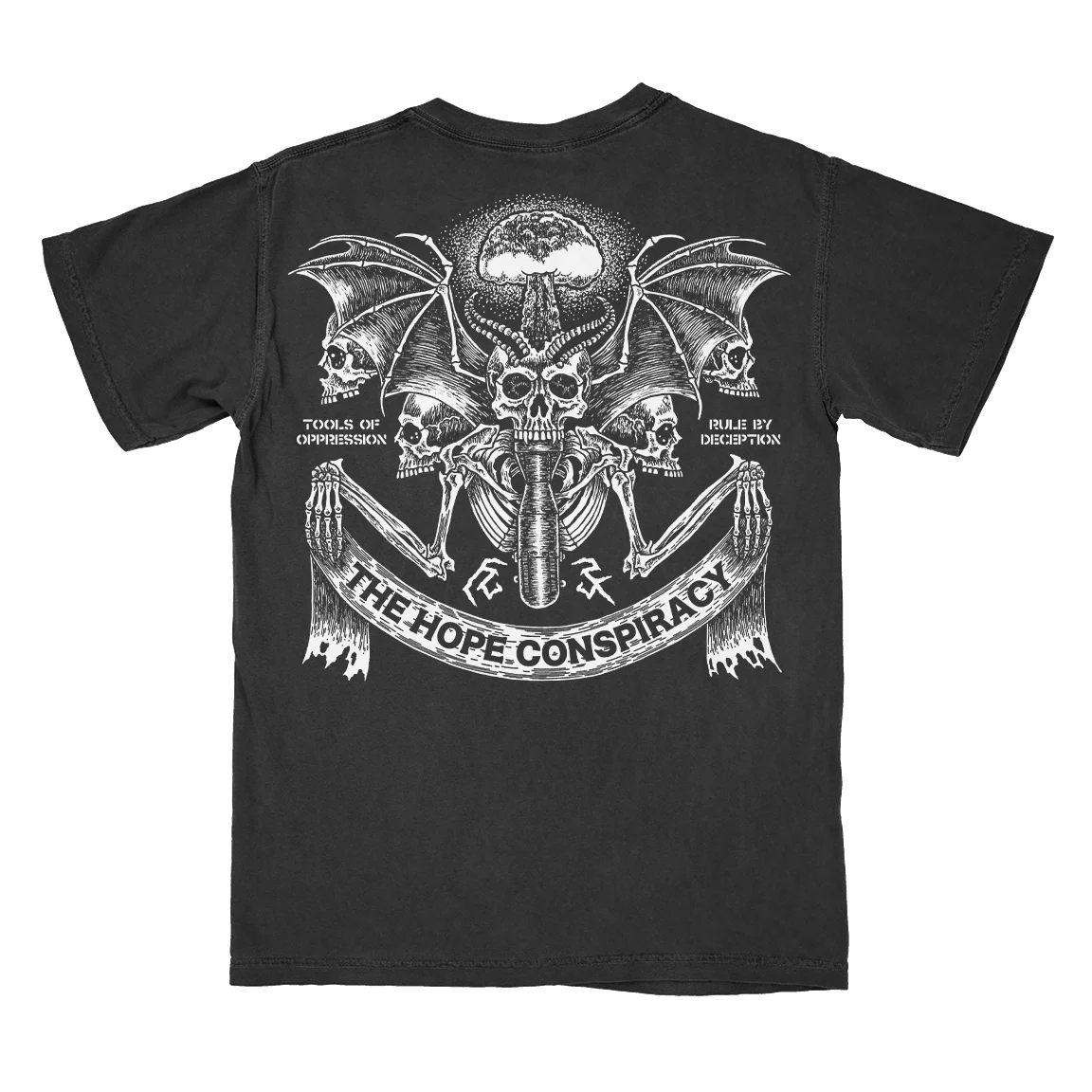 The Hope Conspiracy "Tools Of Oppression: Symbol" Black Premium Pocket T-Shirt - Image 3