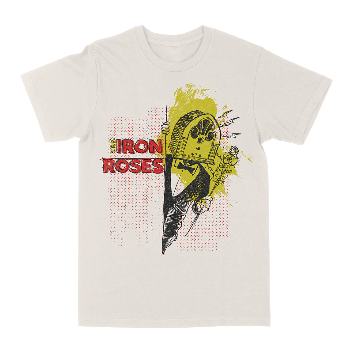 The Iron Roses "Rebel Soul Sound" Vintage White T-Shirt