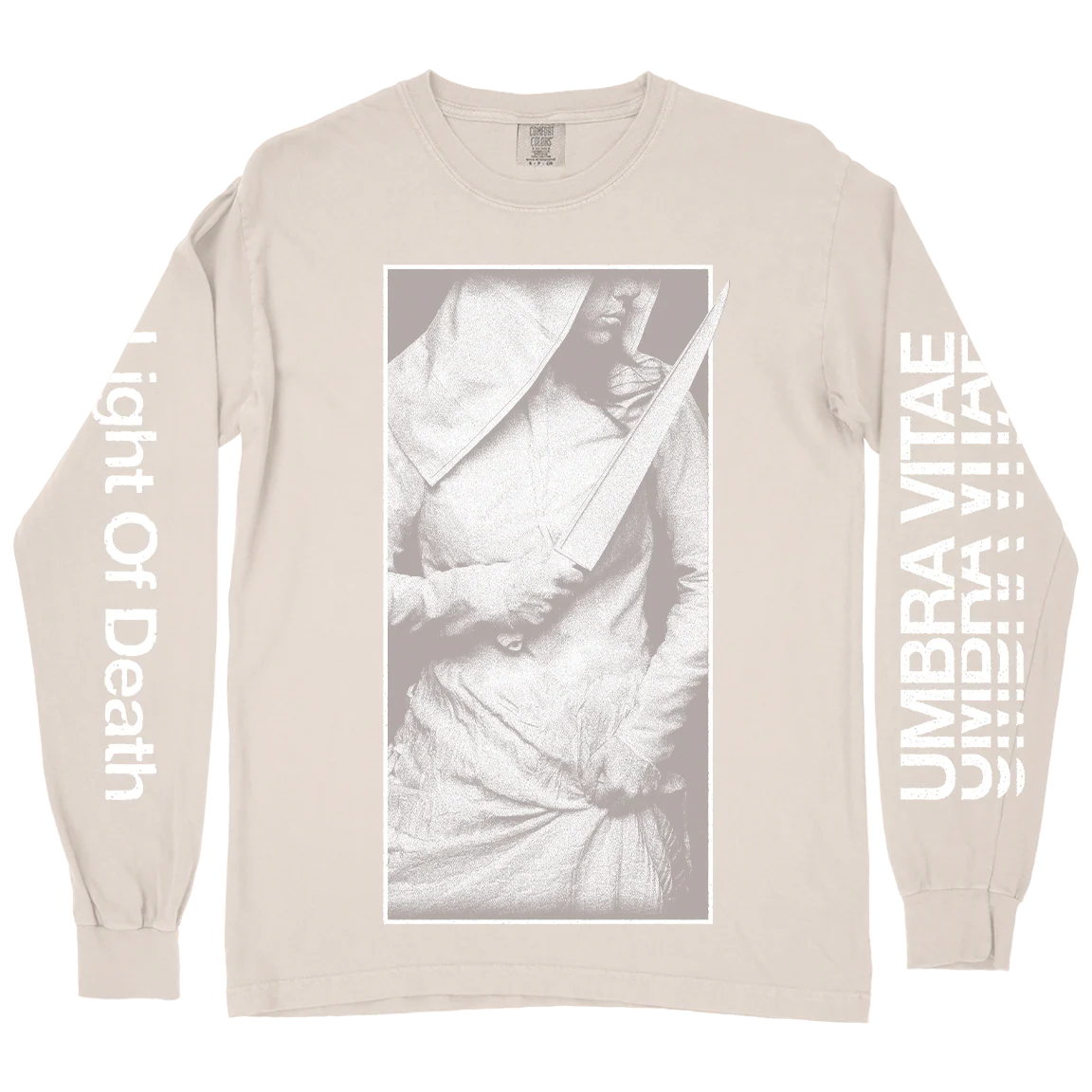 Umbra Vitae "Light Of Death" Ivory Premium Longsleeve - Image 2